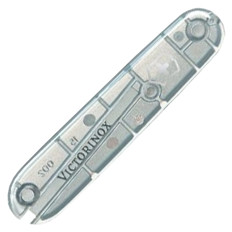 

Накладка на ручку ножа with Logo Victorinox (91мм), передняя, прозрачная серебристая C3607.T3