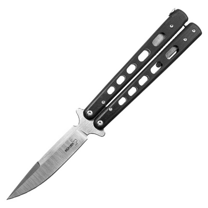 

Нож складной Boker Plus Balisong Large (длина: 230мм, лезвие: 102мм), черный