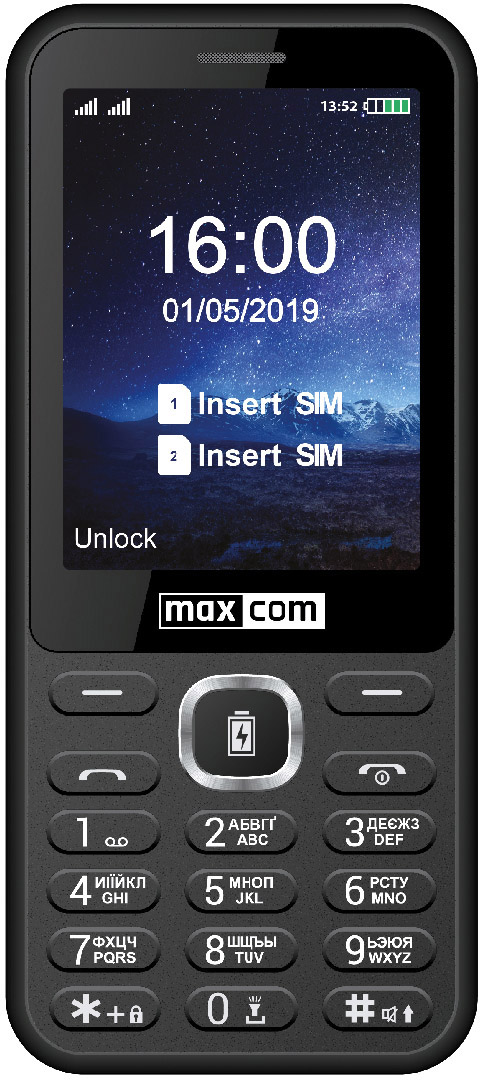 

Мобильный телефон Maxcom MM814 Black