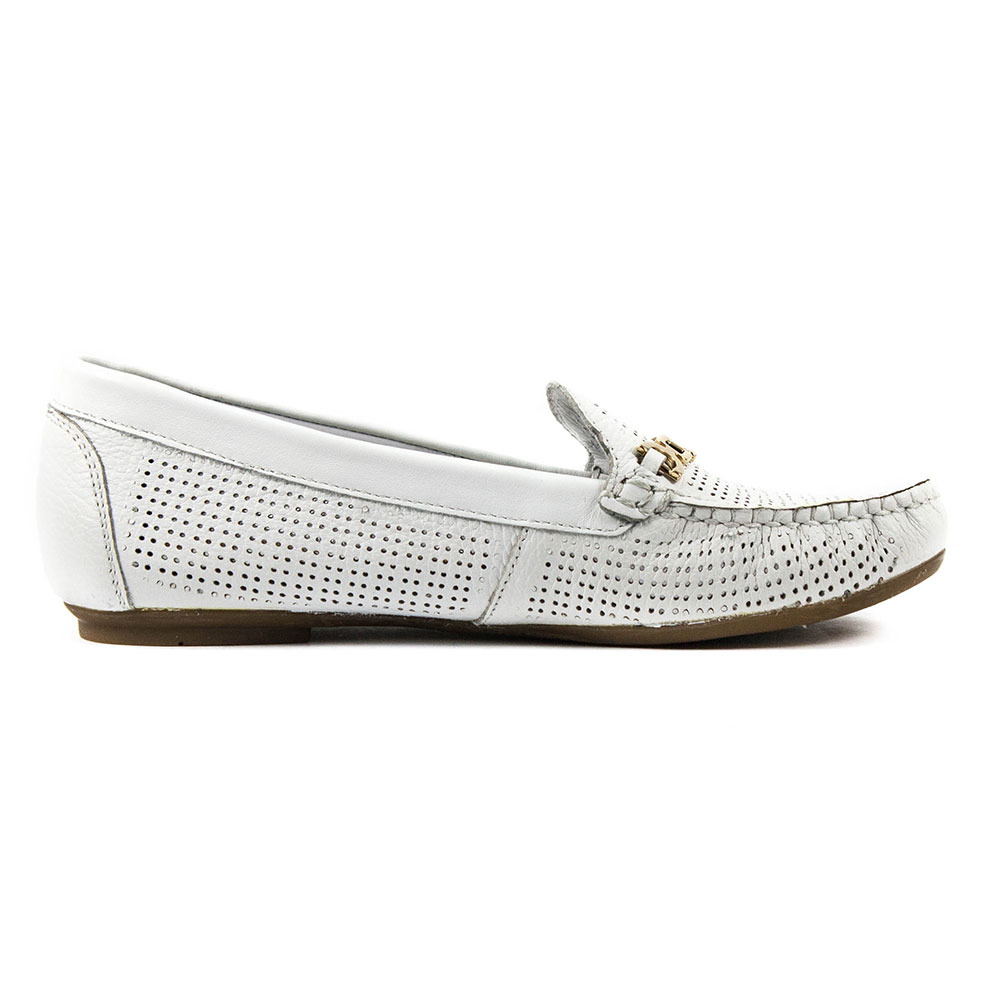 

Мокасины женские MIDA 23421-34 белая кожа (36)