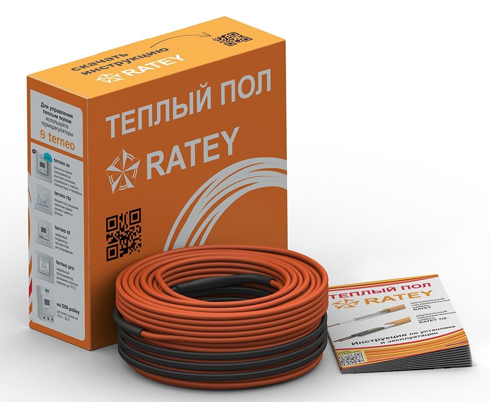 

Ratey двужильный нагревательный кабель RD2 1350 Вт. (75 м)