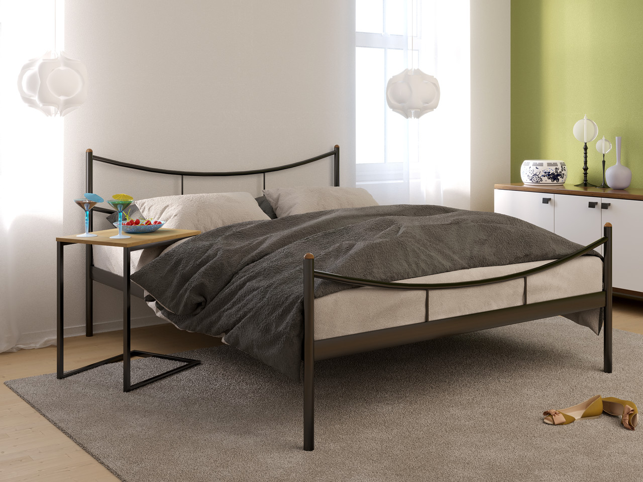

Кровать металлическая SAKURA-2 (Сакура) 120Х200