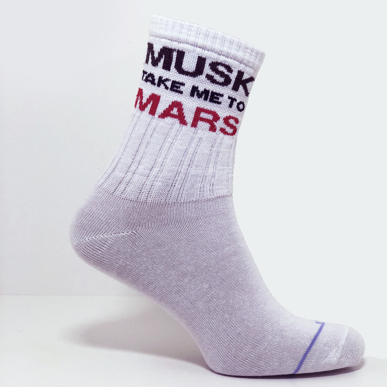 

Носки белые женские с принтом "Musk take me to Mars" LOMM - (1374, Носки белые женские с принтом "Musk take me to Mars" LOMM 37-39 (1374)