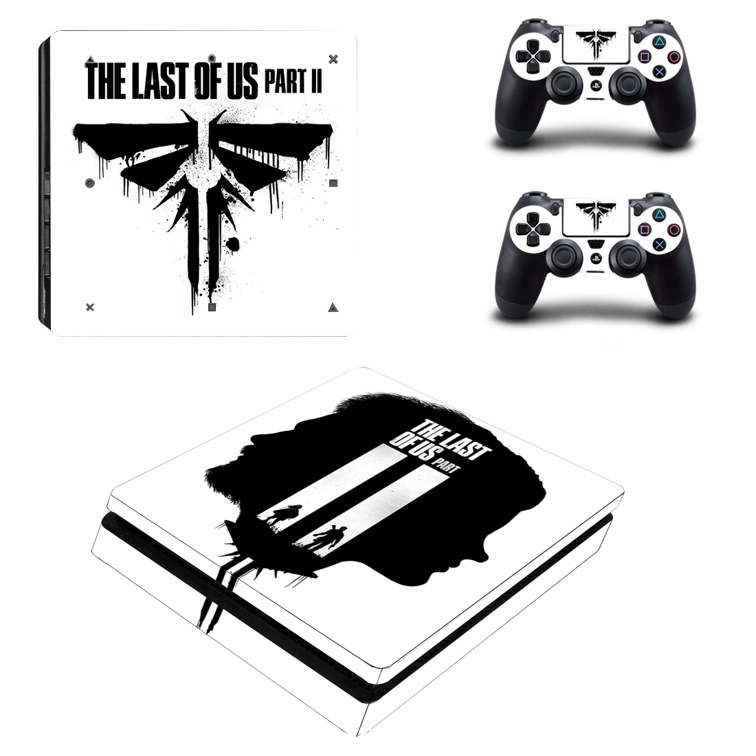 

Виниловые наклейки на PS4 SLIM и Dualshock Last of Us 2 Sony PlayStation 4 Slim Custom Skin Playsole Vinyls (PV2006)