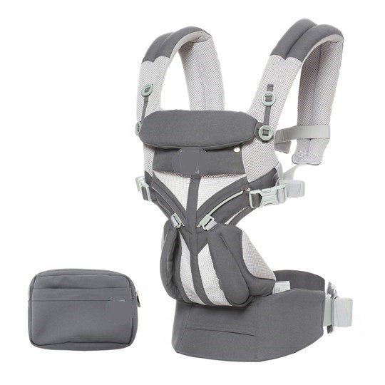 

Эрго-рюкзак Omni 360 Cool Air с сеткой 3D + накладки на лямки Темно-серый с серым