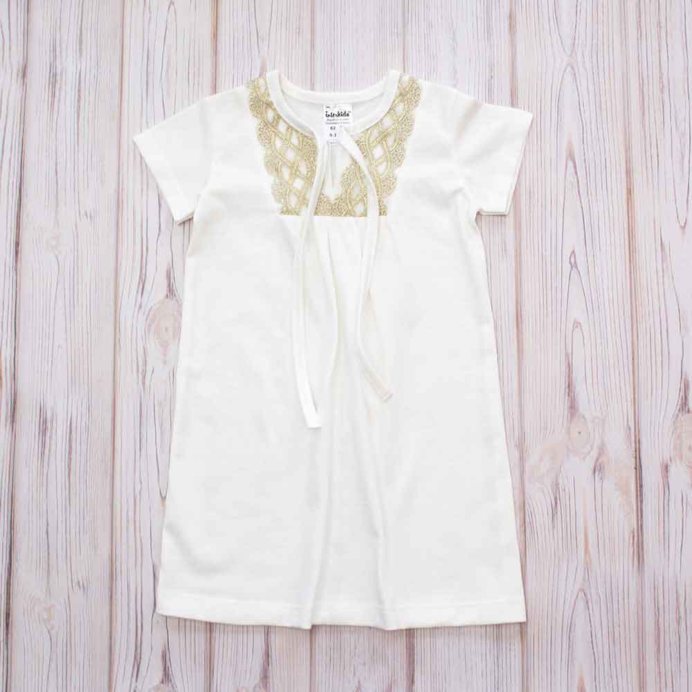 

Рубашка Interkids Аркадия 62 см Молочная (4379)