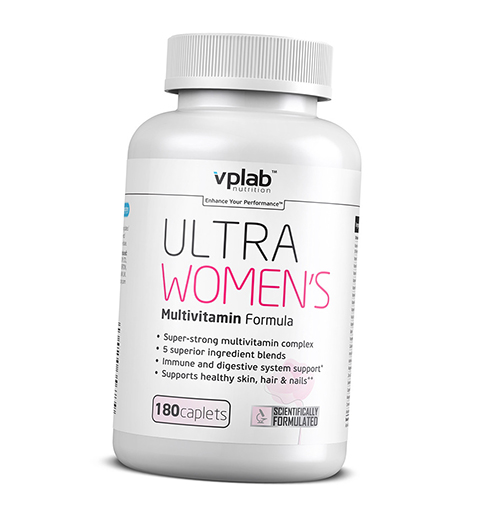 

Витамины для женщин, Ultra Womens, VP laboratory 180каплет (36099007)