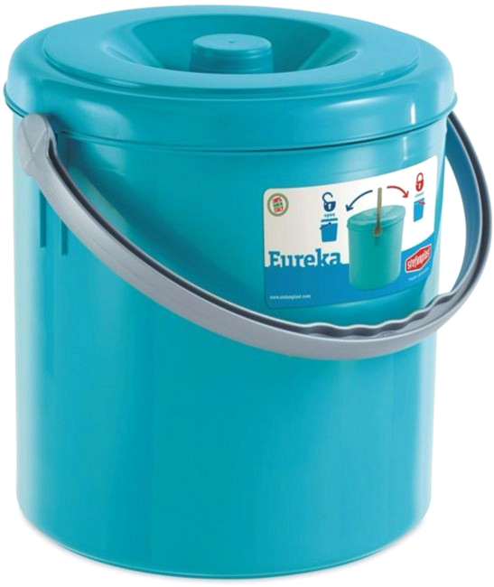 

Ведро с крышкой Stefanplast Eureka 31х37 см 25 л Синее