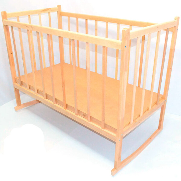 

Детская кроватка качалка For Baby №2 деревянная Ольха
