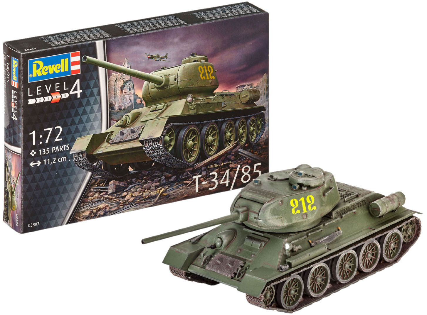 

Сборная модель Revell Танк Т-34/85. Масштаб 1:72 (RVL-03302) (4009803033020)