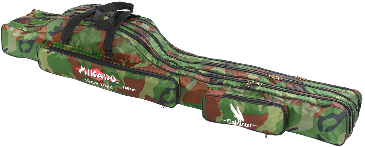 

Чехол Mikado для 3 удилищ с катушками 150x28x40 см камуфляж (UWD-04203C-150)