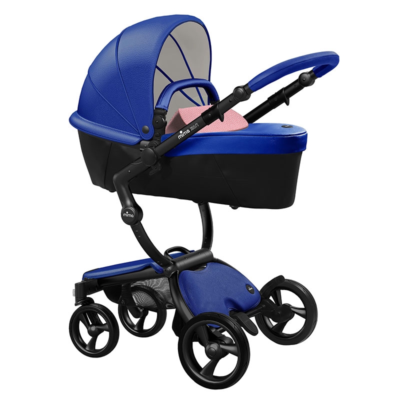 

Коляска Mima Xari royal blue шасси black BB strarter pack pixel pink
