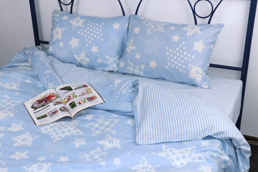 

Комплект постельного белья Руно семейный бязь арт.6.116_Blue star