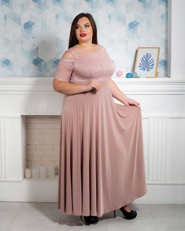 

Платье Angelina 10736-1 бежевое, Платье Angelina 10736-1 бежевое 54
