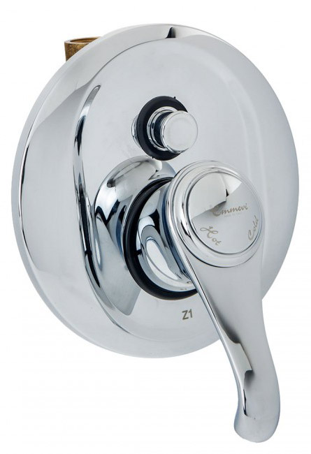 

Смеситель для ванны и душа Emmevi Tiffany BC6019 скрытого монтажа (белый-хром)