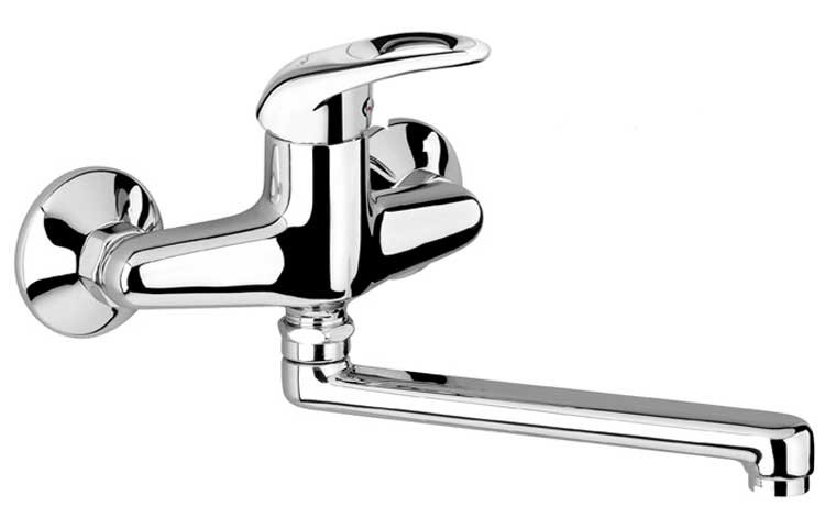

Смеситель для кухни Emmevi Jolly CR10005G35 настенный 350мм (хром)