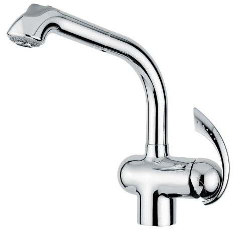 

Смеситель для кухни Emmevi Dacota NS73066 с душем (никель)