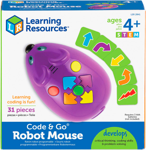 

Игровой STEM-набор LEARNING RESOURCES – МЫШКА (программируемая игрушка, карточки) LER2841