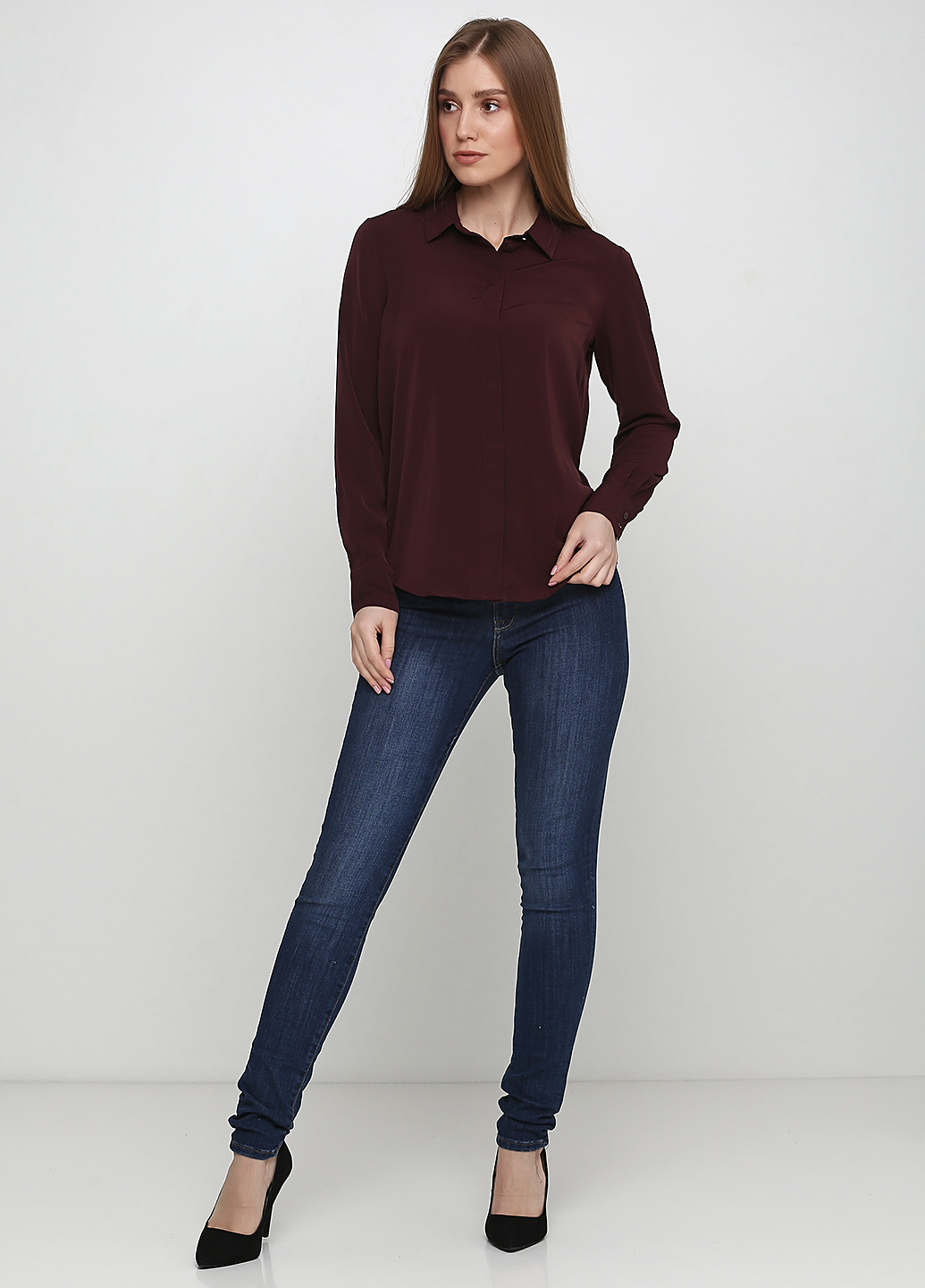

Джинсы H&M 27 Темно-синий 0399087_тсиний.