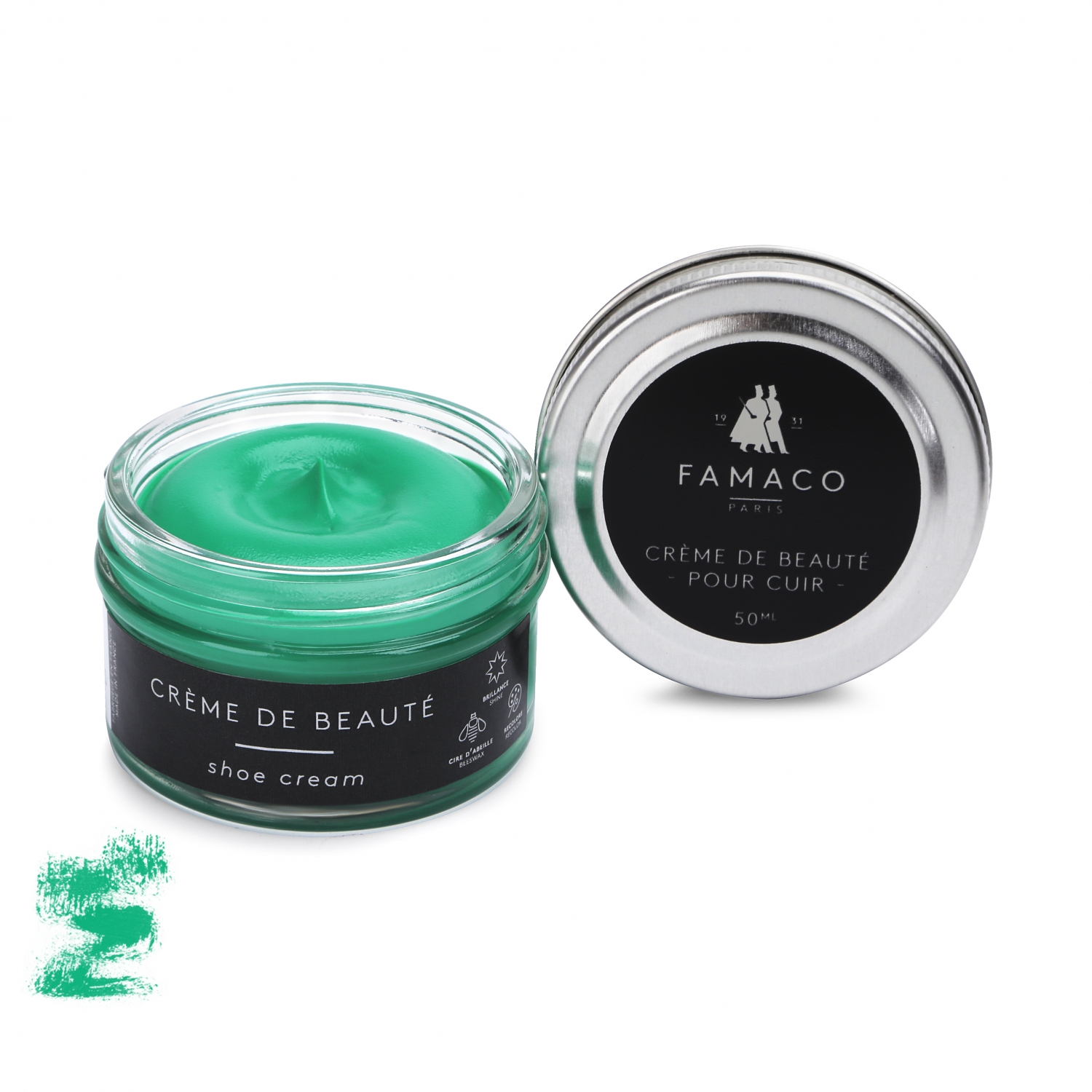 

Крем для обуви зелёный 369 Famaco Creme De Beaute, 50 мл
