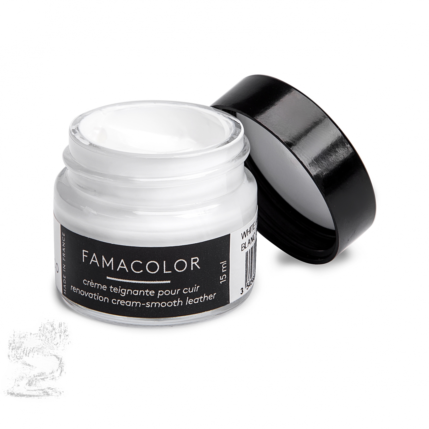 

Крем-краска белая (жидкая кожа) для кожаных изделий Famaco Famacolor, 15 мл
