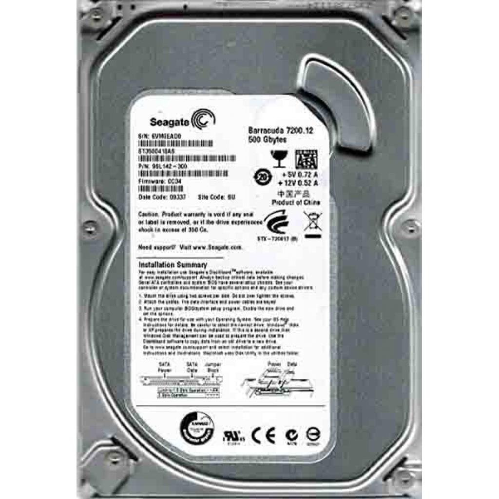 

Жесткий диск Seagate Barracuda 7200 500GB 7200rpm 16MB ST3500418AS 3.5 SATA II (ST3500418AS)