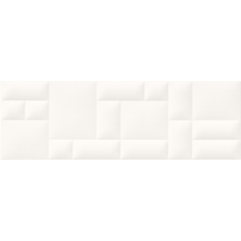 

Кафель Opoczno Pillow Game White Structure белый (182001)