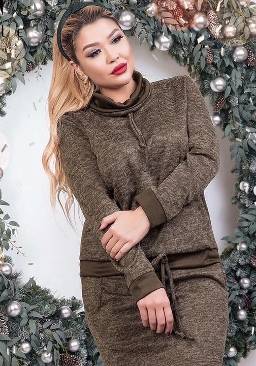

Платье G&M k-61480 54 Размер цвет хаки