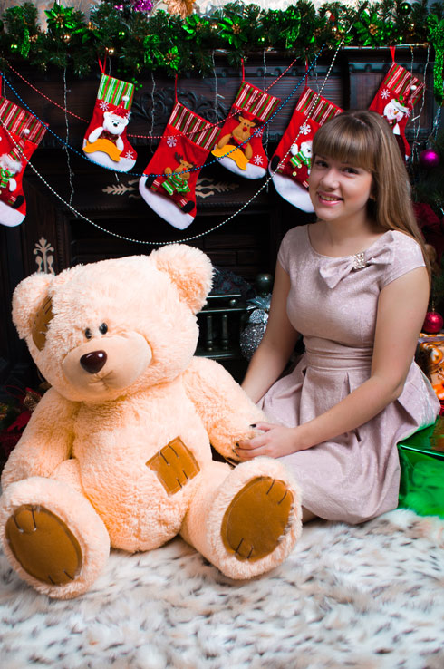 

Пюшевый мишка Мишкин Дом Тедди 100 cm Кремовый