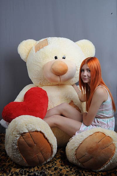 

Плюшевый мишка Мишкин Дом Тедди 250 cm Кремовый