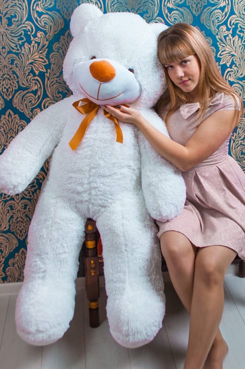

Пюшевый мишка Мишкин Дом Рафаэль 140 cm Белый