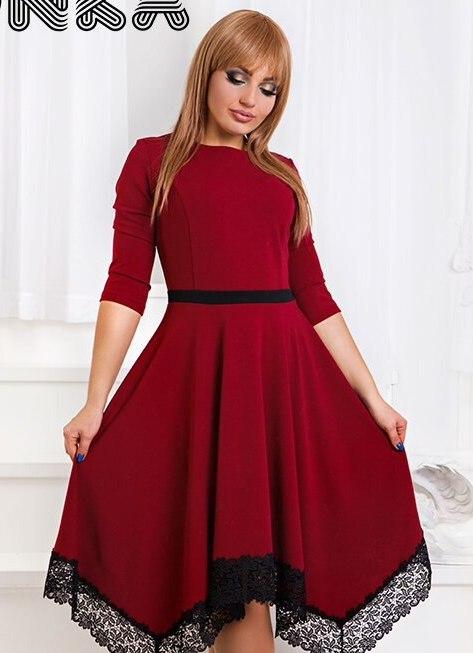 

Платье G&M k-35654 54 Размер цвет бордовый