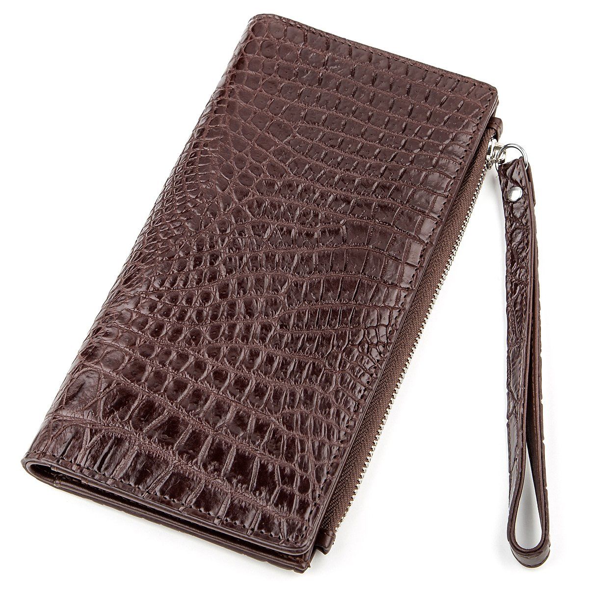 

Клатч CROCODILE LEATHER 18290 из натуральной кожи крокодила Коричневый