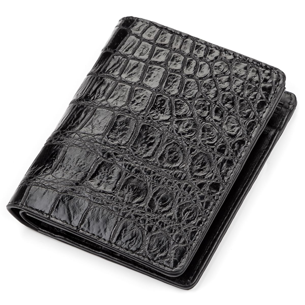 

Портмоне CROCODILE LEATHER 18047 из натуральной кожи крокодила Черное