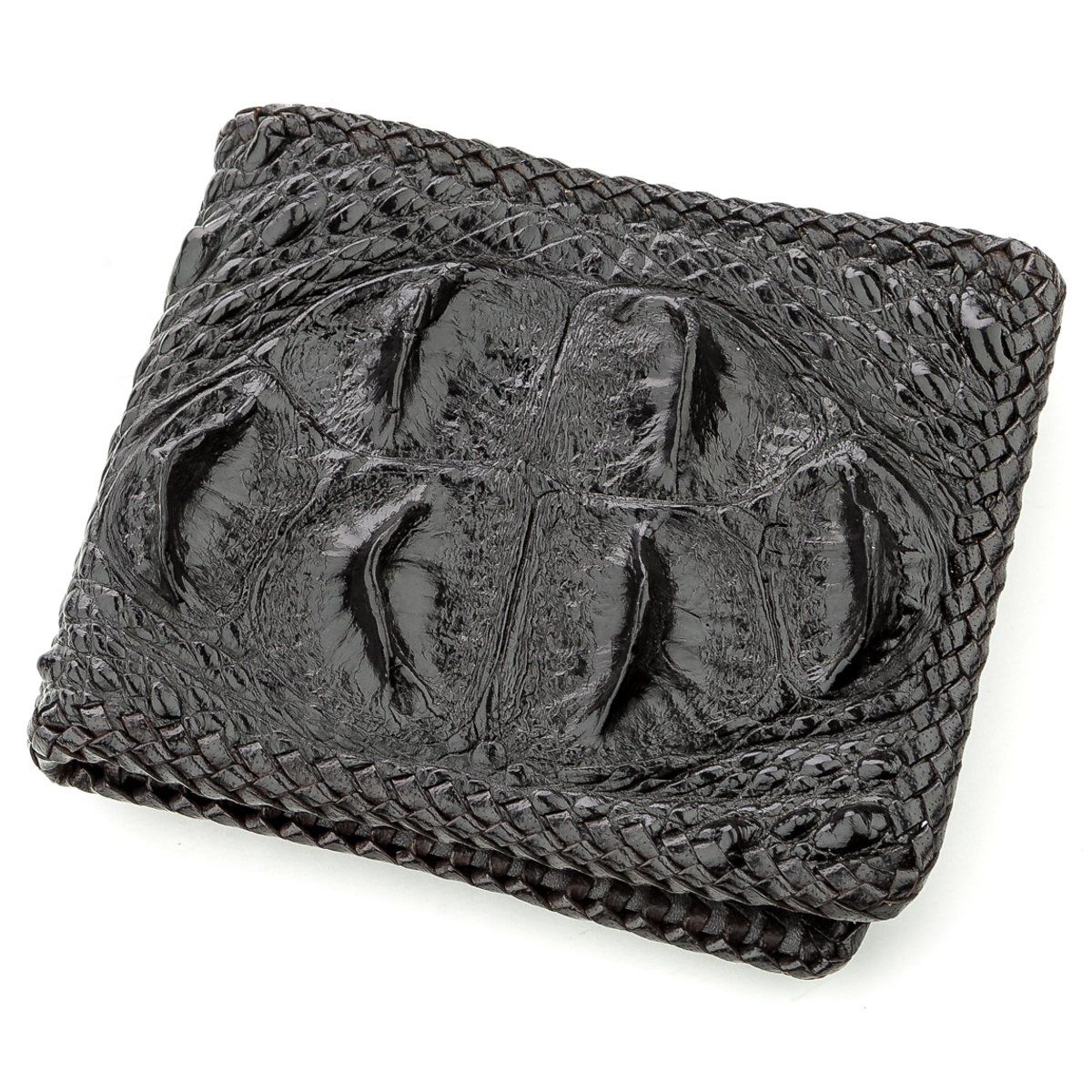 

Бумажник мужской CROCODILE LEATHER 18580 из натуральной кожи крокодила Черный