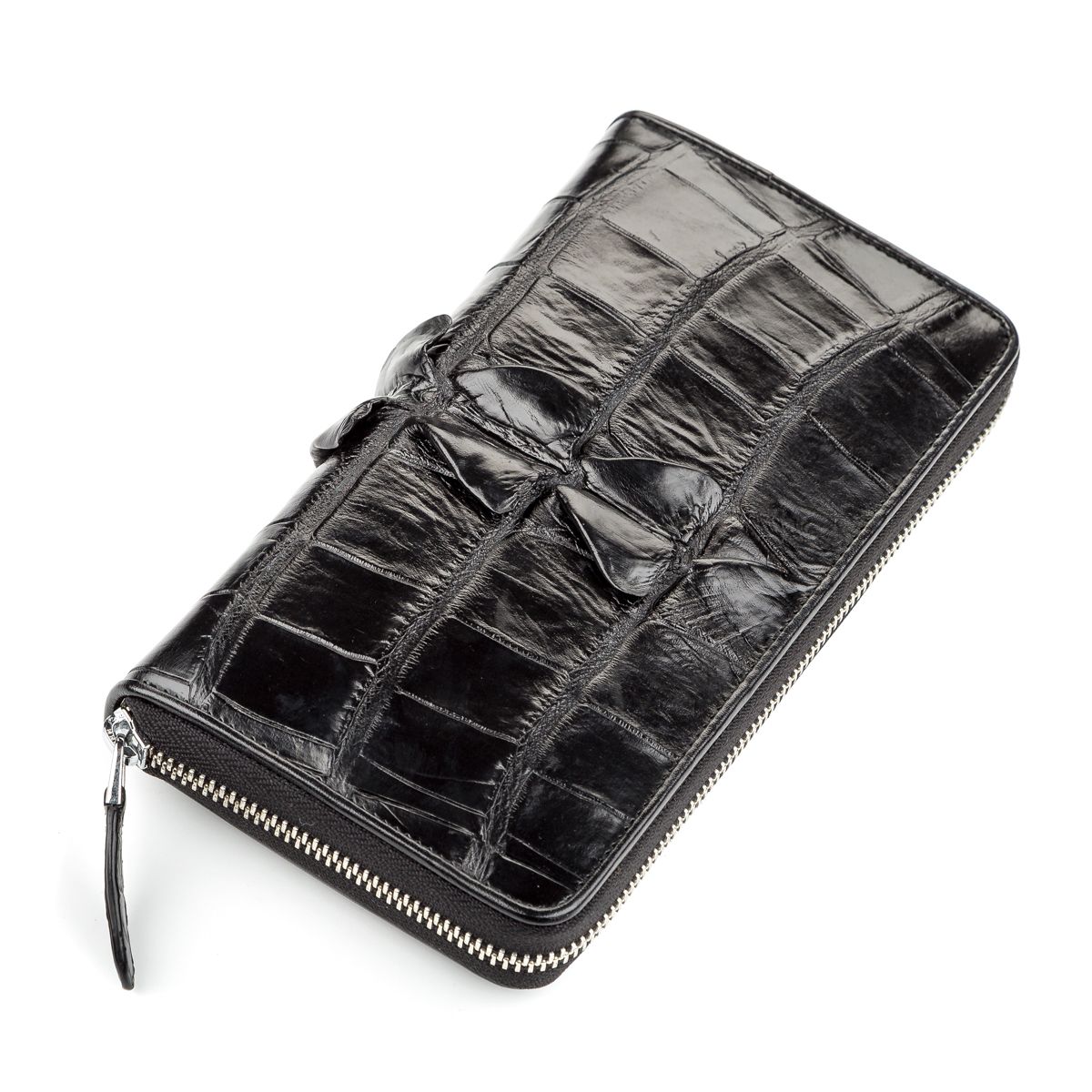 

Кошелек-клатч CROCODILE LEATHER 18024 из натуральной кожи крокодила Черный