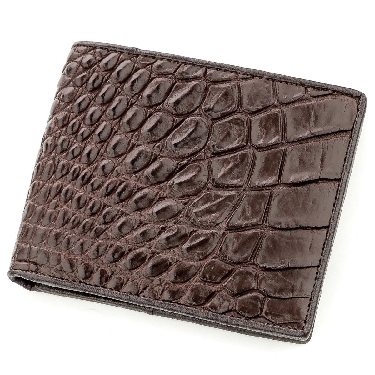 

Бумажник мужской CROCODILE LEATHER 18577 из натуральной кожи крокодила Коричневый