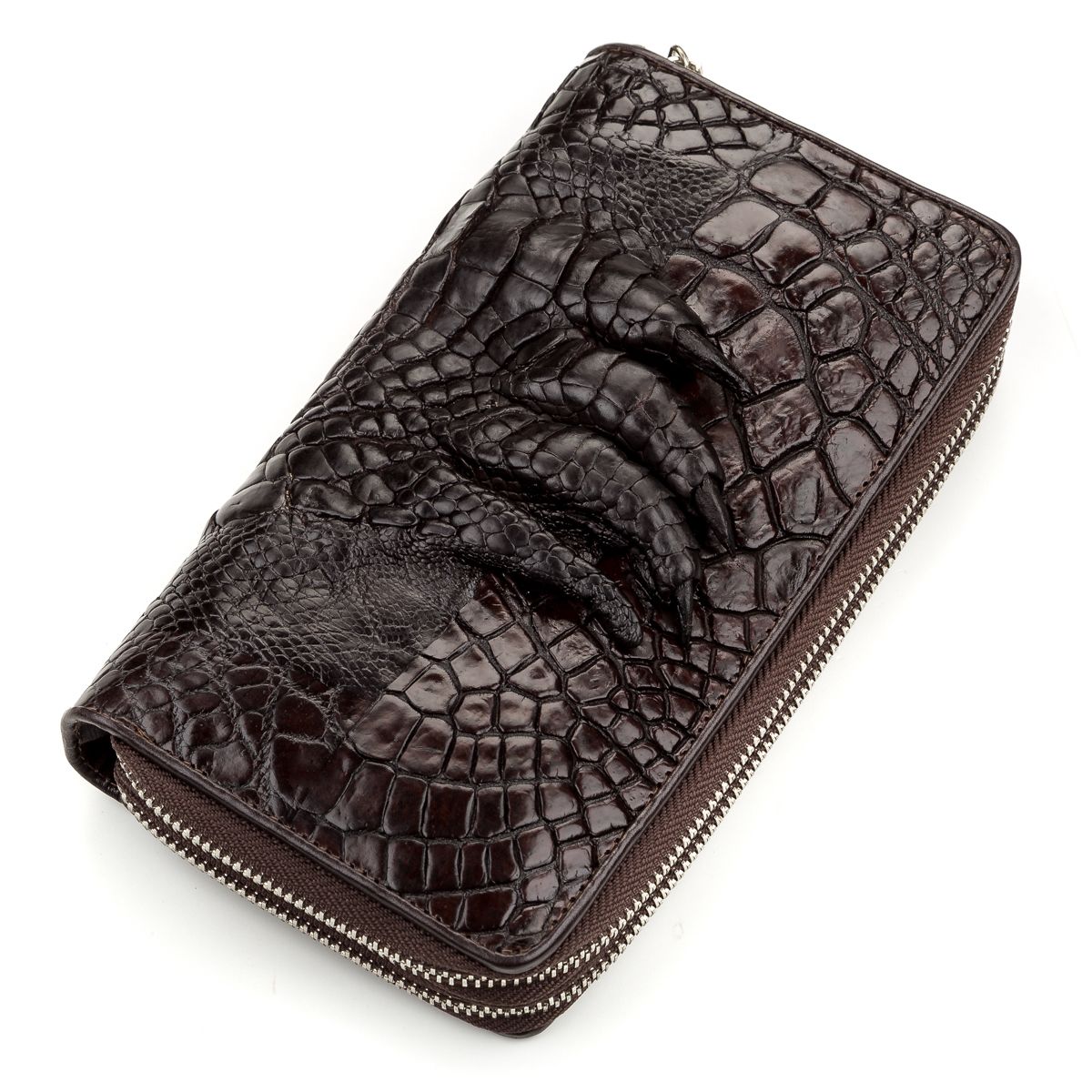 

Кошелек-клатч CROCODILE LEATHER 18173 из натуральной кожи крокодила Коричневый