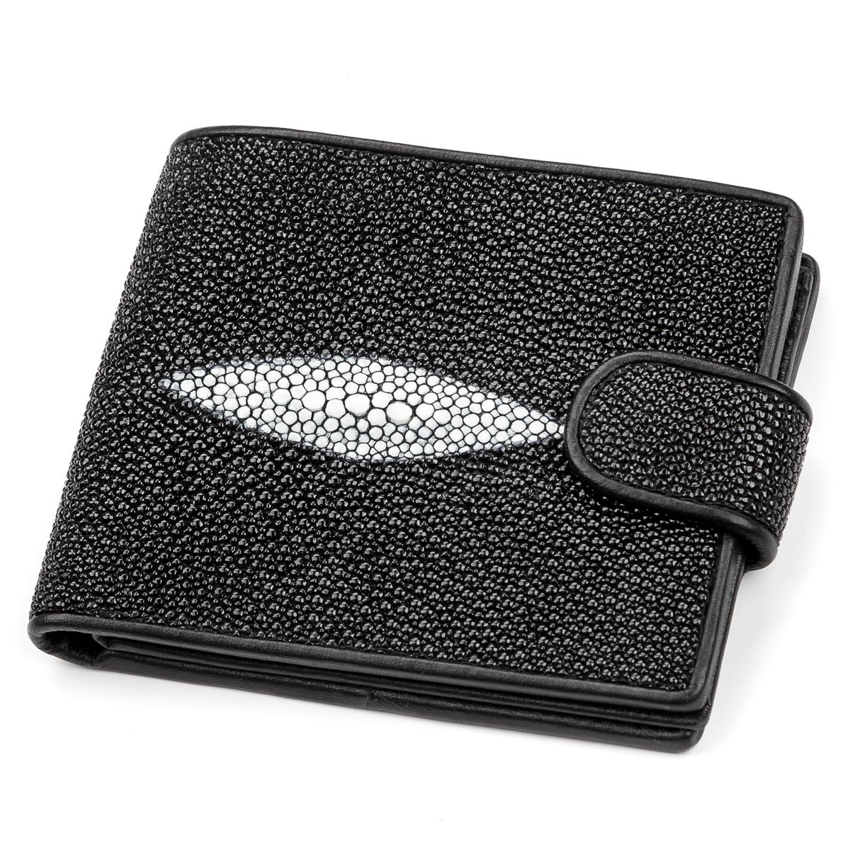 

Портмоне мужское STINGRAY LEATHER 18070 из натуральной кожи морского ската Черное