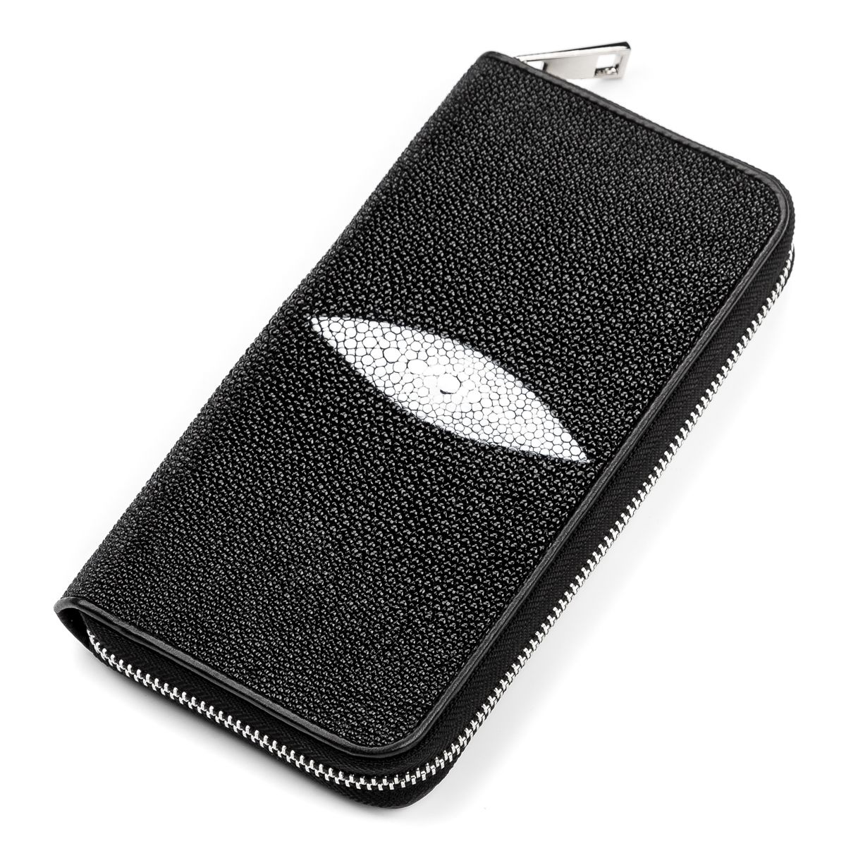 

Кошелек- клатч женский STINGRAY LEATHER 18043 из натуральной морского ската Черный