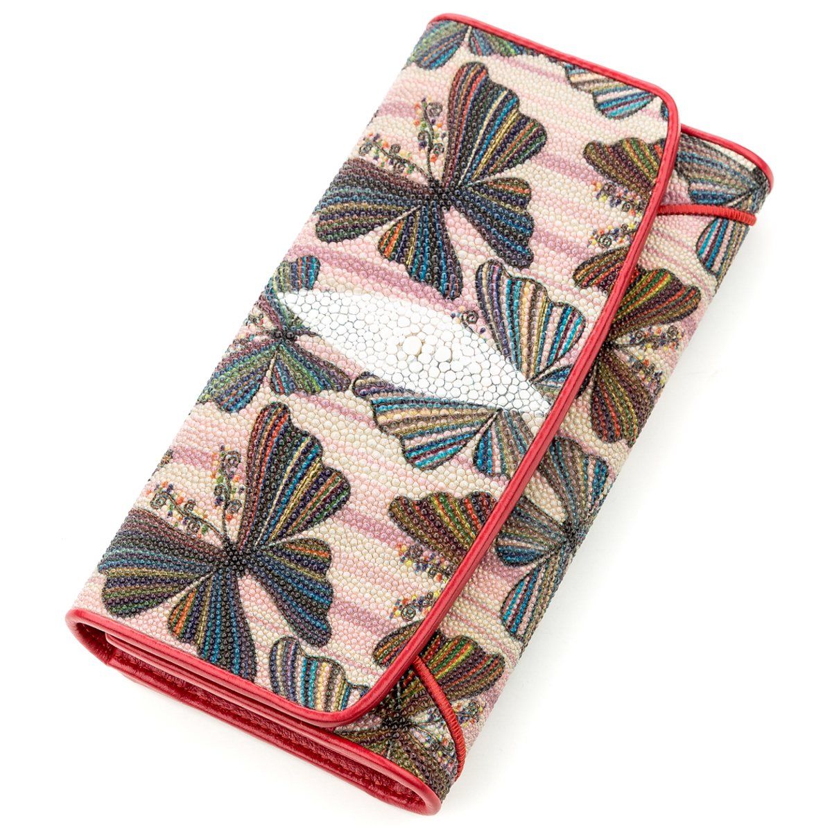 

Кошелек женский STINGRAY LEATHER 18535 из натуральной кожи морского ската Разноцветный