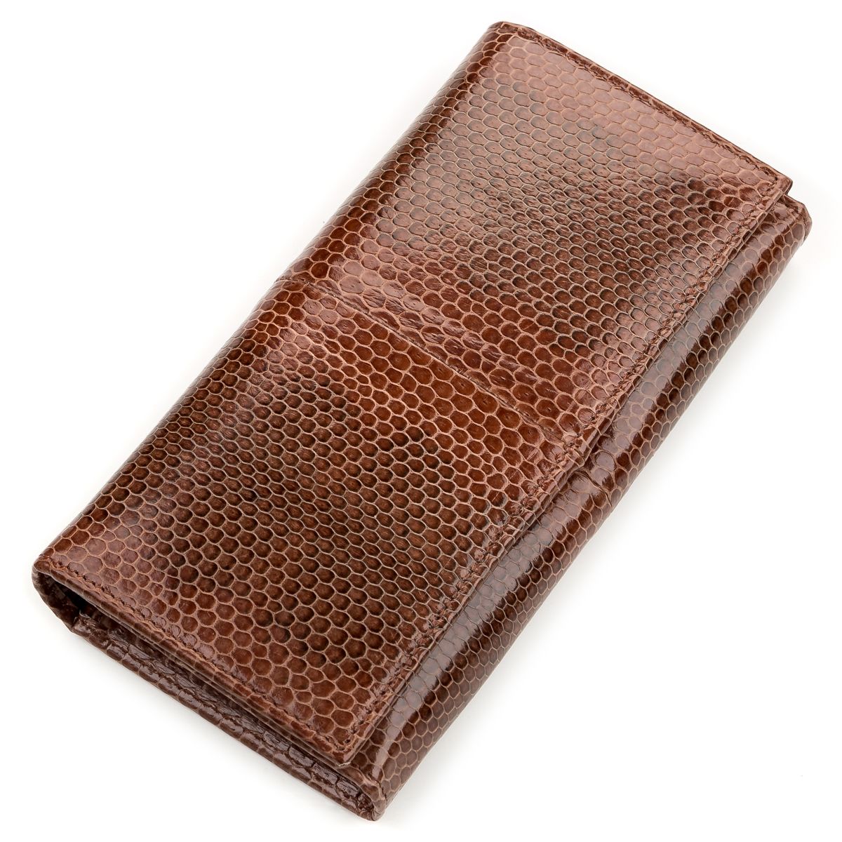 

Кошелек женский SEA SNAKE LEATHER 18155 из натуральной кожи морской змеи Коричневый