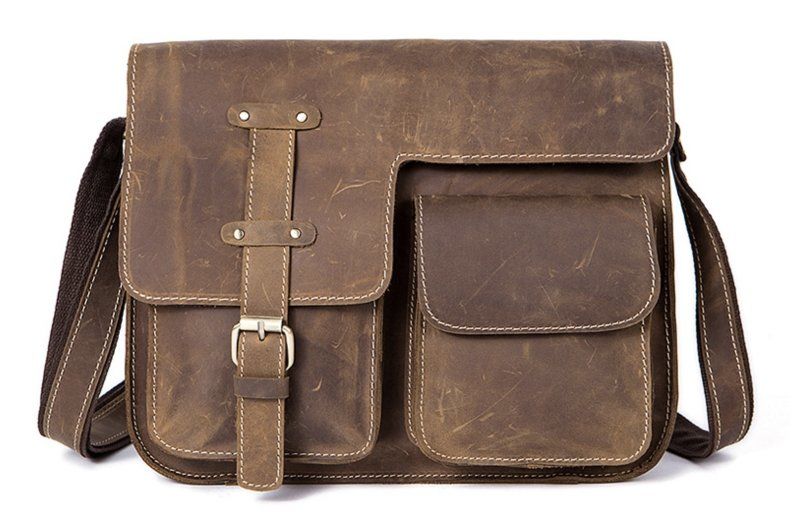 

Cумка мужская с эффектом старины Vintage 14697 Коричневая