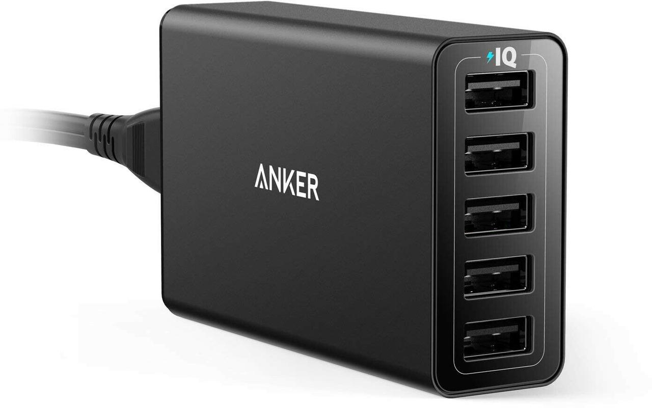 

Сетевое зарядное устройство Anker PowerPort 5 40W 5-port USB V3 Black