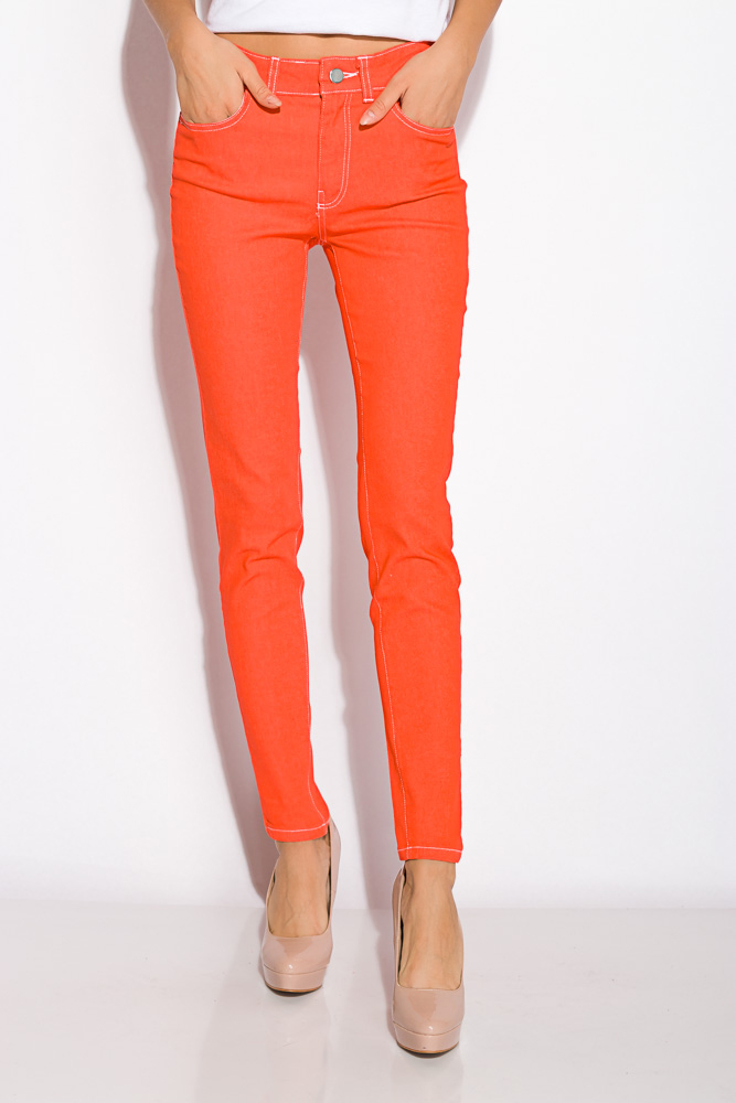 

Джинсы женские 230F041 модель Skinny (Морковный) S