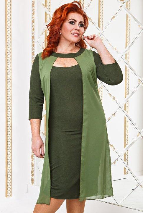

Платье G&M k-48591 54-56 Размер цвет зеленый