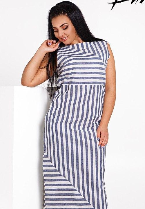 

Платье G&M k-39890 52 Размер цвет синий