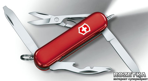 Акція на Швейцарский нож Victorinox Midnite Manager Red (0.6366) від Rozetka UA