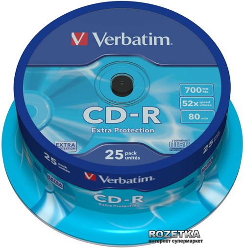 CD-R диски Verbatim для ПК и ноутбуков купить в Киеве: цена, отзывы,  продажа | ROZETKA