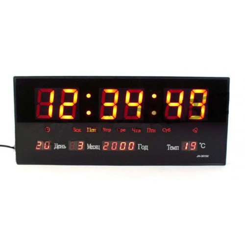 

Часы настенные Kronos LED Number Clock 3615 Красные